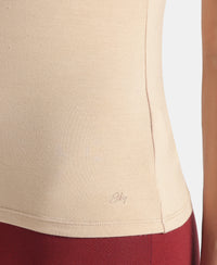 Micro Modal Elastane Stretch Camisole with Adjustable Straps and StayFresh Treatment - Skin (Pack of 2)