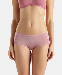 Full Coverage Micro Modal Elastane Stretch Full Brief With Exposed Waistband and StayFresh Treatment - Lilas