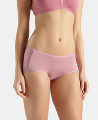 Full Coverage Micro Modal Elastane Stretch Full Brief With Exposed Waistband and StayFresh Treatment - Lilas