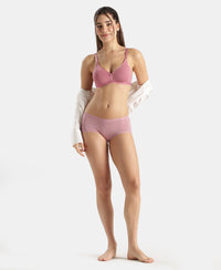 Full Coverage Micro Modal Elastane Stretch Full Brief With Exposed Waistband and StayFresh Treatment - Lilas