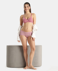 Full Coverage Micro Modal Elastane Stretch Full Brief With Exposed Waistband and StayFresh Treatment - Lilas
