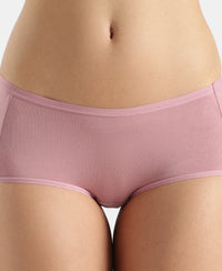 Full Coverage Micro Modal Elastane Stretch Full Brief With Exposed Waistband and StayFresh Treatment - Lilas