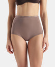 Full Coverage Micro Modal Elastane Stretch Boy Shorts with StayFresh Treatment - Deep Taupe