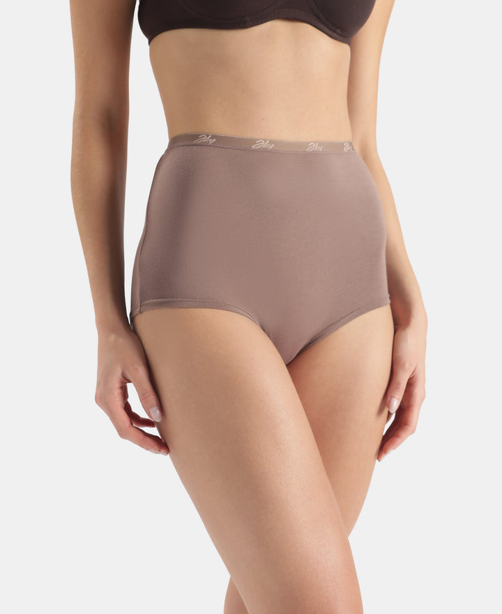 Full Coverage Micro Modal Elastane Stretch Boy Shorts with StayFresh Treatment - Deep Taupe