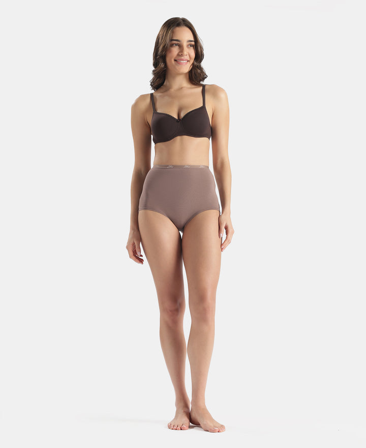 Full Coverage Micro Modal Elastane Stretch Boy Shorts with StayFresh Treatment - Deep Taupe
