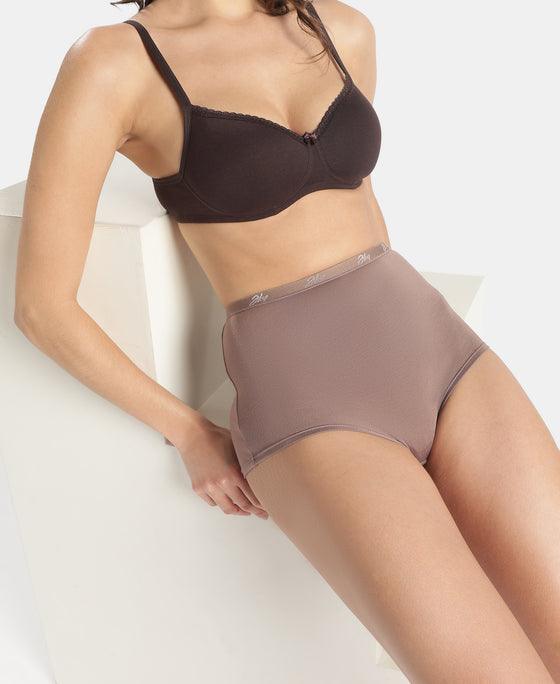 Full Coverage Micro Modal Elastane Stretch Boy Shorts with StayFresh Treatment - Deep Taupe