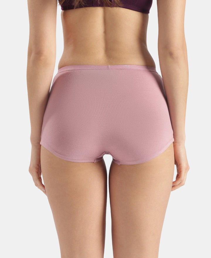 Full Coverage Micro Modal Elastane Stretch Boy Shorts with StayFresh Treatment - Lilas