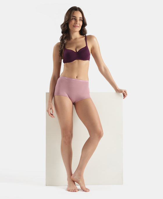 Full Coverage Micro Modal Elastane Stretch Boy Shorts with StayFresh Treatment - Lilas