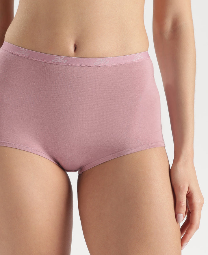 Full Coverage Micro Modal Elastane Stretch Boy Shorts with StayFresh Treatment - Lilas