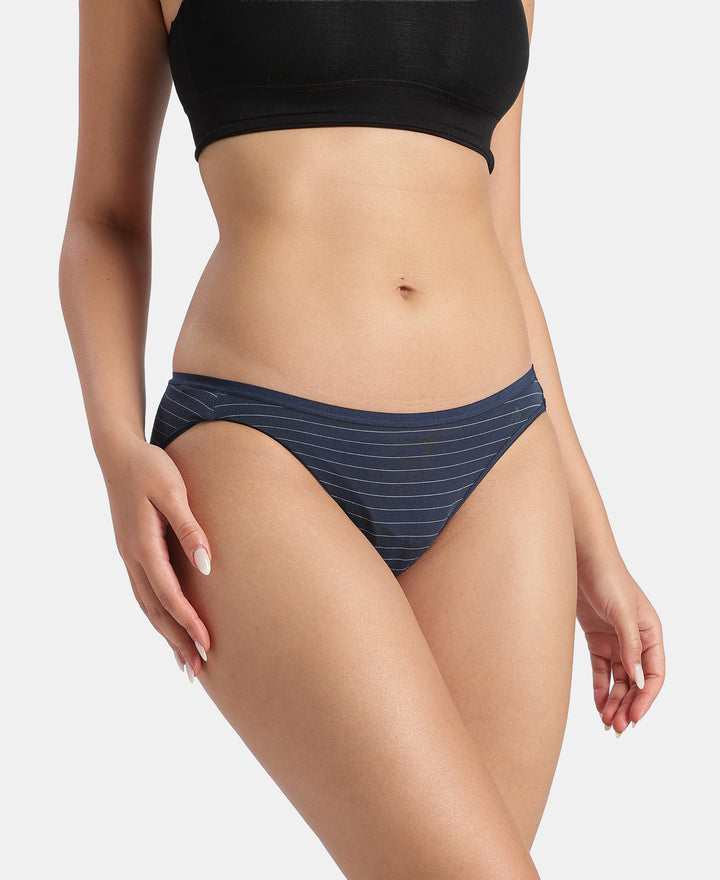 Medium Coverage TENCEL™ Micro Modal Elastane Stretch Bikini With Ultrasoft Waistband - Assorted (Pack of 3)