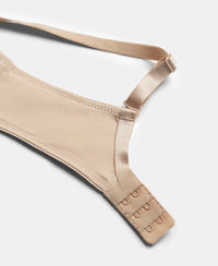 Wirefree Padded Microfiber Elastane Stretch Full Coverage T-Shirt Bra with Magic Under Cup - Light Skin