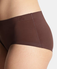 High Coverage Soft Touch Microfiber Elastane Stretch Full Brief with No Visible Pantyline - Chicory Coffee