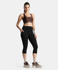 Wirefree Padded Soft Touch Microfiber Elastane Full Coverage Bonded Tech Slip-On Bra with 360 Degree Stretch - Chicory Coffee