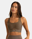 Wirefree Padded Soft Touch Microfiber Elastane Full Coverage Bonded Tech Slip-On Bra with 360 Degree Stretch - Green