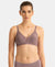 Wirefree Padded Soft Touch Microfiber Elastane Medium Coverage Bonded Tech T-Shirt Bra with Reinforced Side Support - Mauve