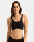 Wirefree Unicup Design Padded Soft Touch Microfiber Elastane High Coverage Bonded Tech T-Shirt Bra - Black