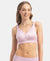 Wirefree Padded Soft Touch Microfiber Elastane Stretch Full Coverage T-Shirt Bra with Longline Styling - Fragrant Lilac