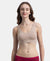 Wirefree Padded Tencel Micro Modal Elastane Stretch Full Coverage Lounge Bra with Concealed Underband - Mocha