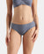 Full Coverage Soft Touch Microfiber Elastane Stretch Hipster with Lace Styling  - Folk Stone Gray