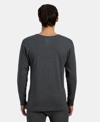 Super Combed Cotton Rich Brushed Fabric Full Sleeved Thermal Undershirt with StayWarm Technology - Charcoal Melange