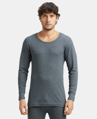 Super Combed Cotton Rich Full Sleeve Thermal Set with StayWarm Technology - Charcoal Melange