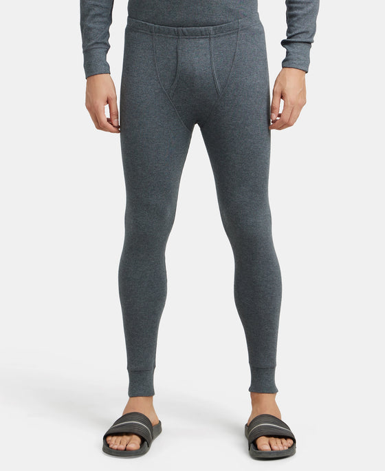 Super Combed Cotton Rich Full Sleeve Thermal Set with StayWarm Technology - Charcoal Melange