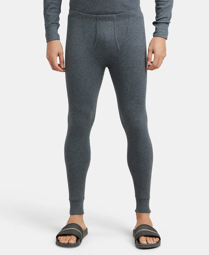 Super Combed Cotton Rich Full Sleeve Thermal Set with StayWarm Technology - Charcoal Melange