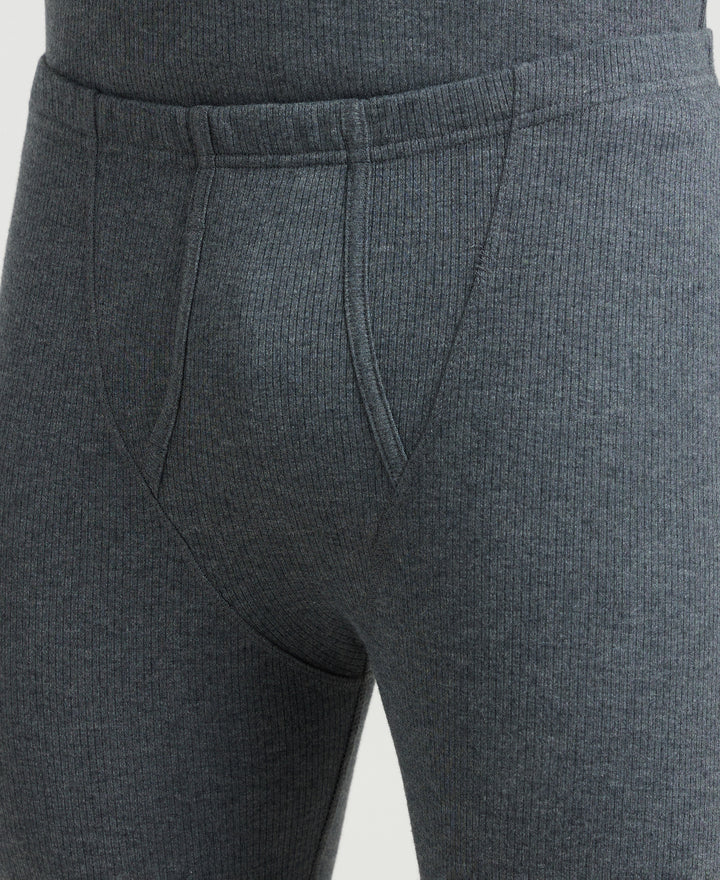 Super Combed Cotton Rich Full Sleeve Thermal Set with StayWarm Technology - Charcoal Melange