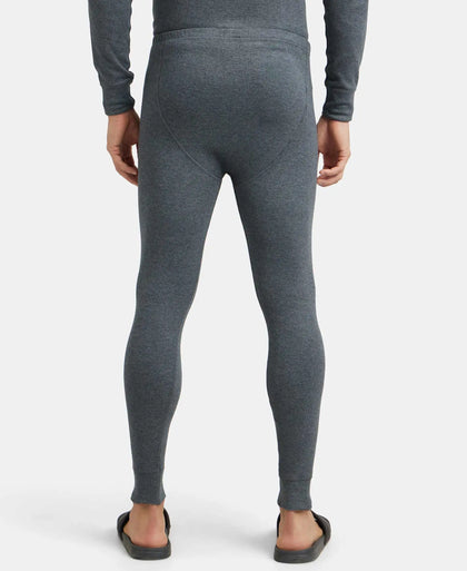 Super Combed Cotton Rich Thermal Long Johns with StayWarm Technology - Charcoal Melange-3