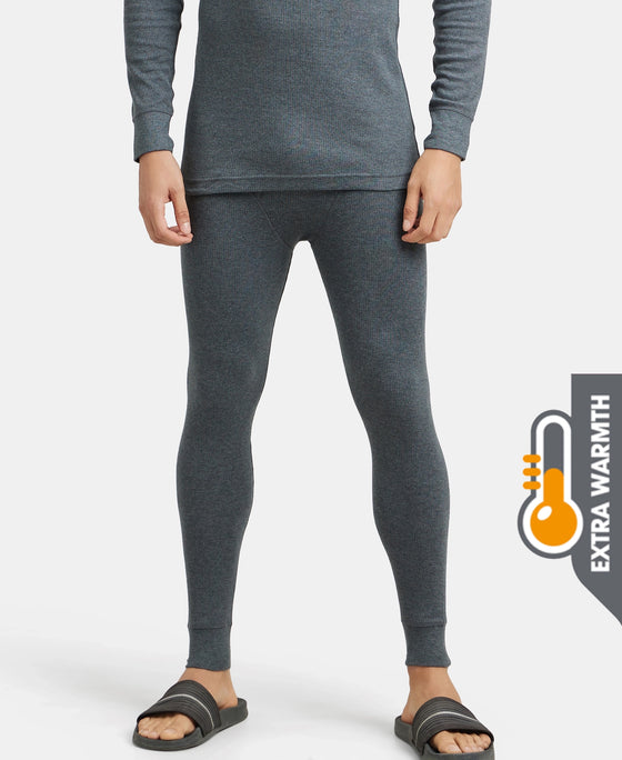 Extra Warmth Super Combed Cotton Rich Thermal Long Johns with StayWarm Technology - Charcoal Melange