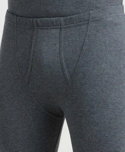 Super Combed Cotton Rich Thermal Long Johns with StayWarm Technology - Charcoal Melange-7