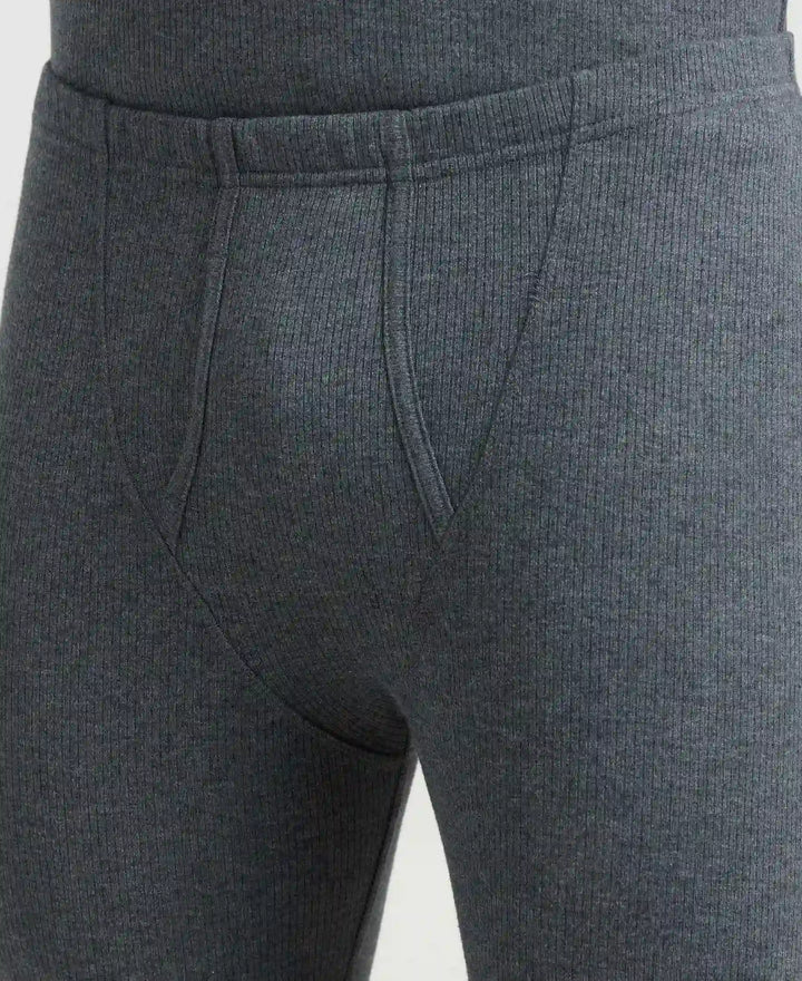 Super Combed Cotton Rich Thermal Long Johns with StayWarm Technology - Charcoal Melange-7