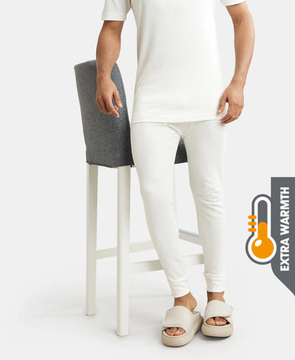 Extra Warmth Super Combed Cotton Rich Thermal Long Johns with StayWarm Technology - Off White