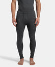 Super Combed Cotton Rich Brushed Fabric Thermal Long John with StayWarm Technology - Charcoal Melange