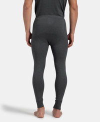 Super Combed Cotton Rich Brushed Fabric Thermal Long John with StayWarm Technology - Charcoal Melange