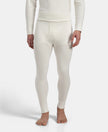 Super Combed Cotton Rich Brushed Fabric Thermal Long John with StayWarm Technology - Off White