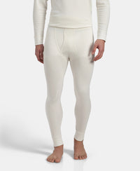 Super Combed Cotton Rich Brushed Fabric Thermal Long John with StayWarm Technology - Off White