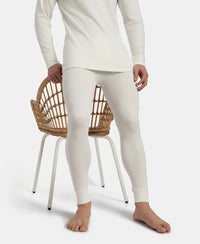 Super Combed Cotton Rich Brushed Fabric Thermal Long John with StayWarm Technology - Off White