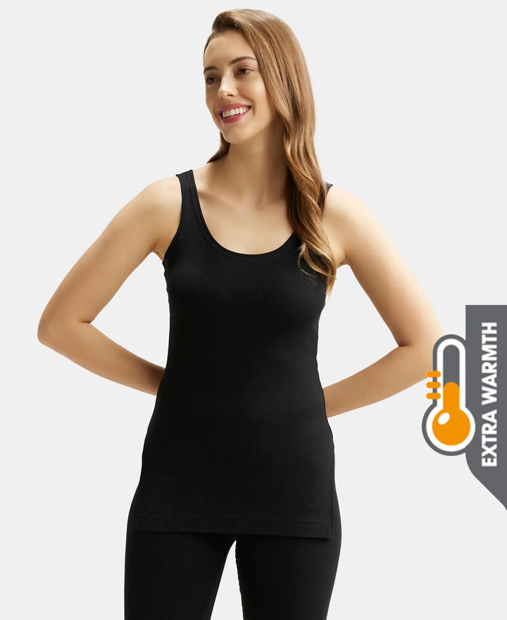 Extra Warmth Super Combed Cotton Rich Thermal Tank Top with StayWarm Technology - Black