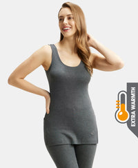 Extra Warmth Super Combed Cotton Rich Thermal Tank Top with StayWarm Technology - Charcoal Melange