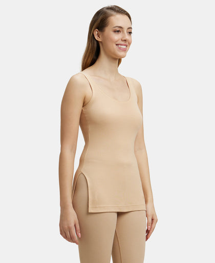 Super Combed Cotton Rich Thermal Tank Top with StayWarm Technology - Skin