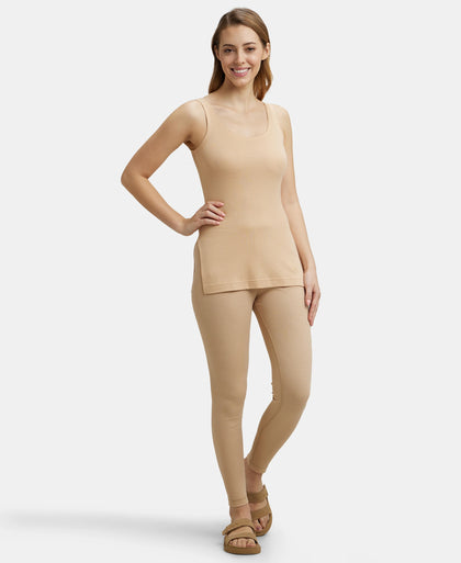 Super Combed Cotton Rich Thermal Tank Top with StayWarm Technology - Skin