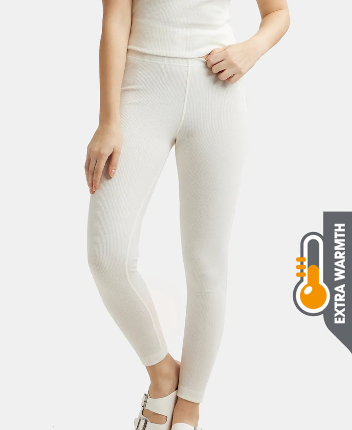 Extra Warmth Super Combed Cotton Rich Thermal Leggings with StayWarm Technology - Off White