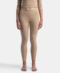 Super Combed Cotton Rich Brushed Fabric Thermal Leggings with StayWarm Technology - Skin