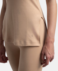 Super Combed Cotton Rich Brushed Fabric Thermal Tank Top with StayWarm Technology - Skin