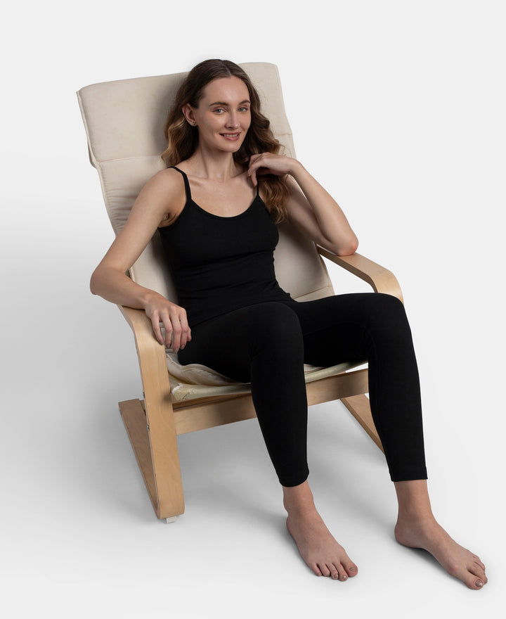 Super Combed Cotton Rich Brushed Thermal Camisole with StayWarm Technology - Black