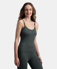 Super Combed Cotton Rich Brushed Thermal Camisole with StayWarm Technology - Charcoal Melange