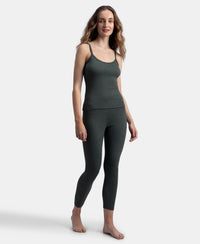 Super Combed Cotton Rich Brushed Thermal Camisole with StayWarm Technology - Charcoal Melange