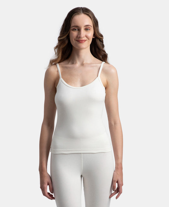 Super Combed Cotton Rich Brushed Thermal Camisole with StayWarm Technology - Off White