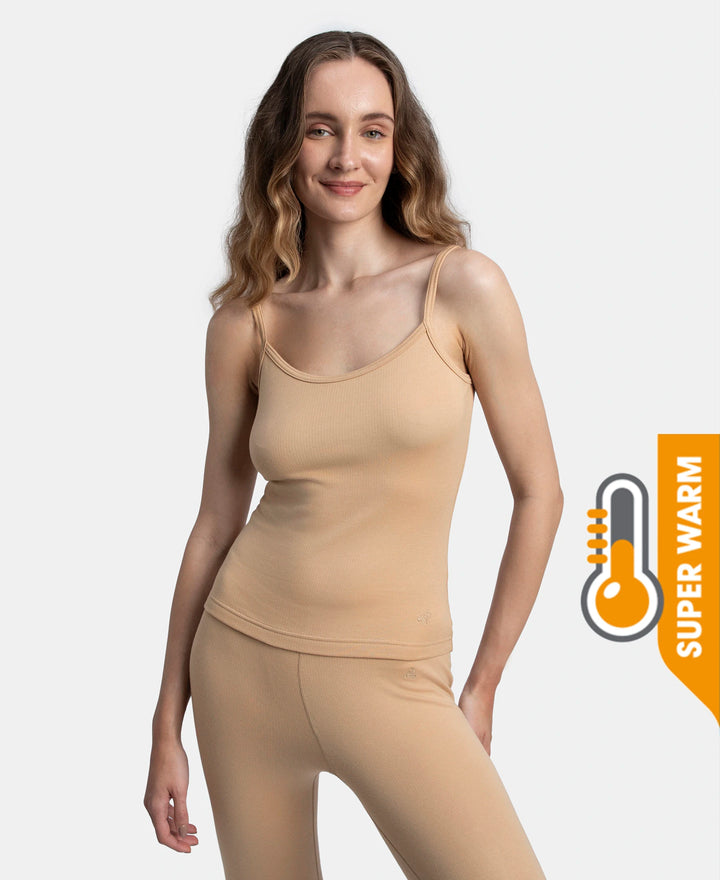 Super Warm Super Combed Cotton Rich Brushed Thermal Camisole with StayWarm Technology - Skin